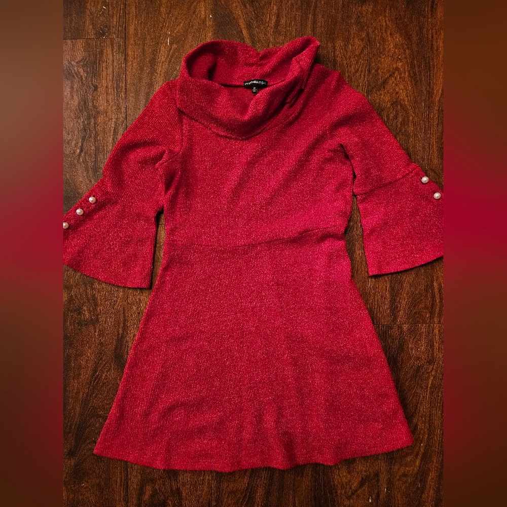 My Michelle Red Casual Kids Dress